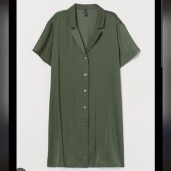 NWT H&M Collared Button Up Dress - Picture 1 of 5